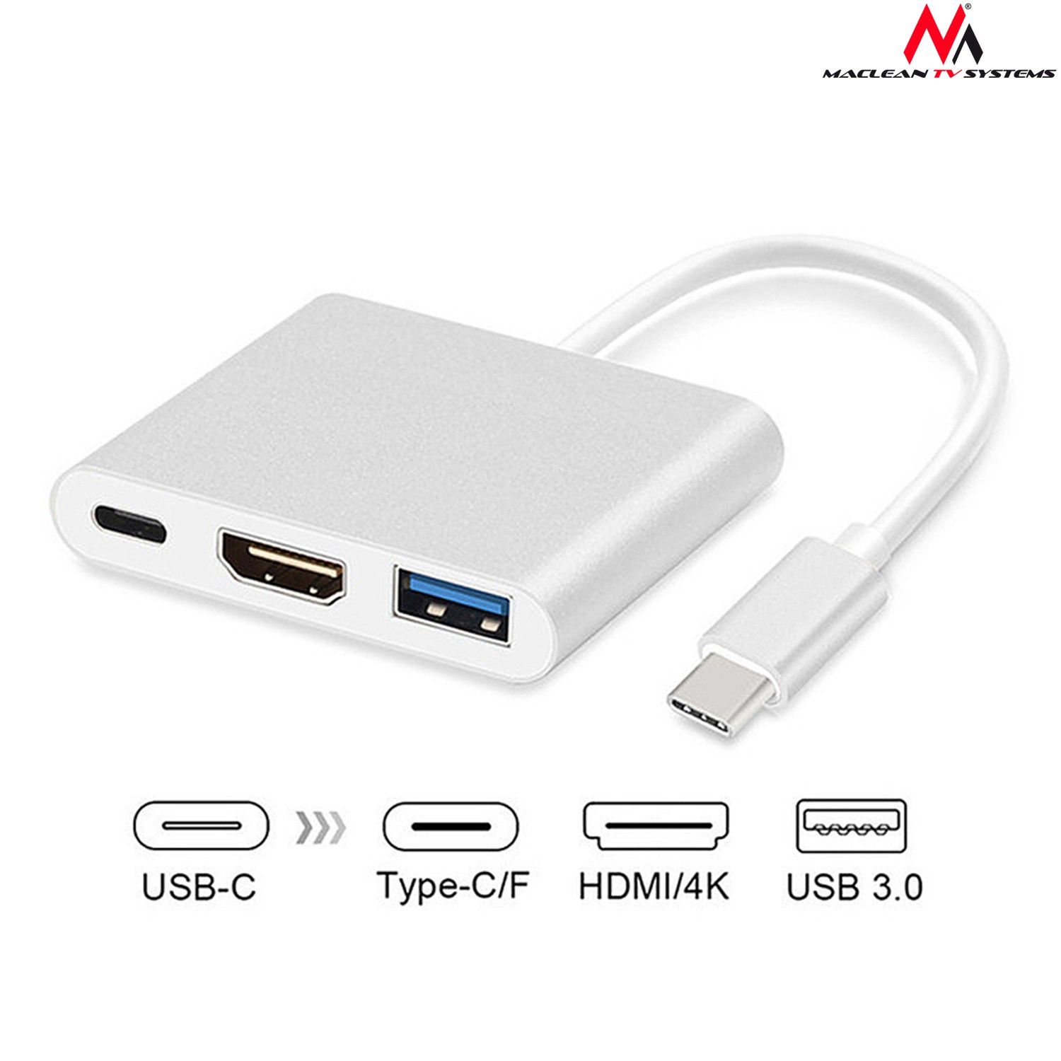 Adapteris Maclean MCTV-840, Type-C - Hdmi