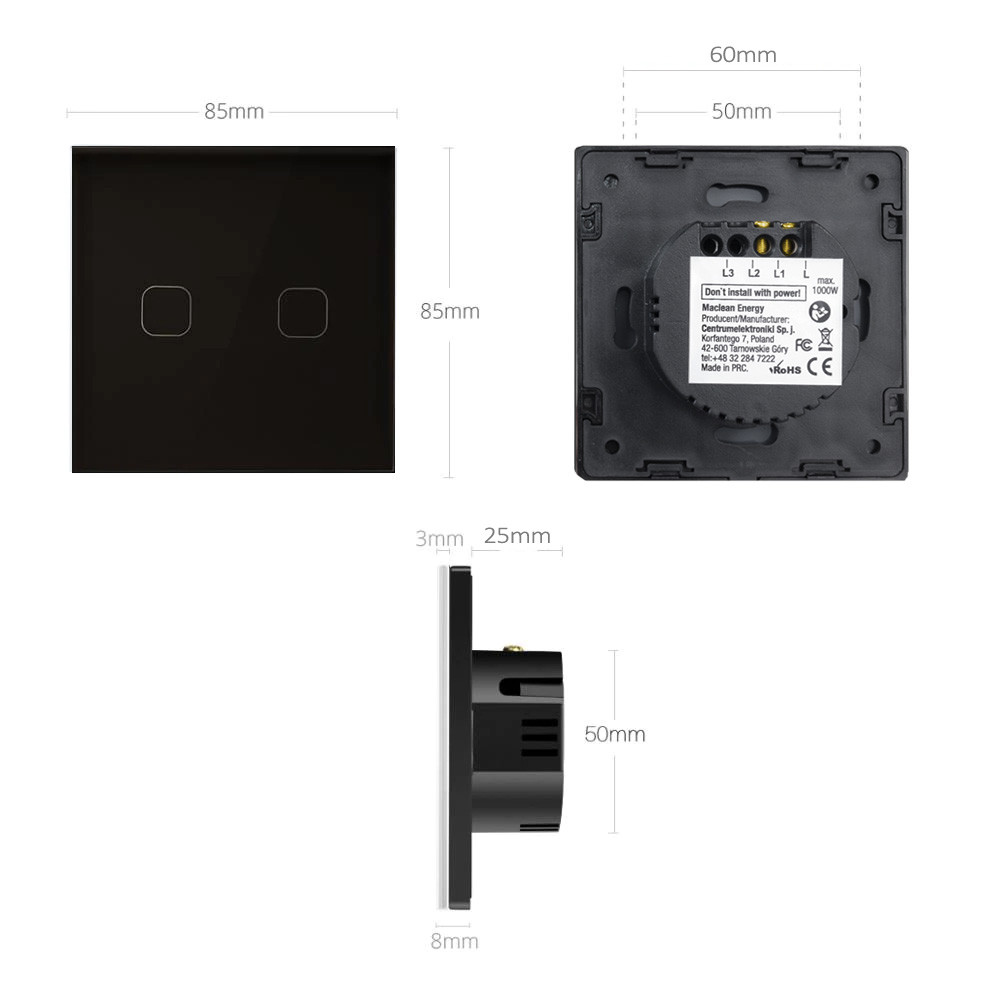 Maclean Touch Light Switch jungiklis