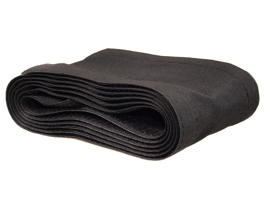 Juodas grindų kabelių organizatorius su lipukais, 2m x 105mm