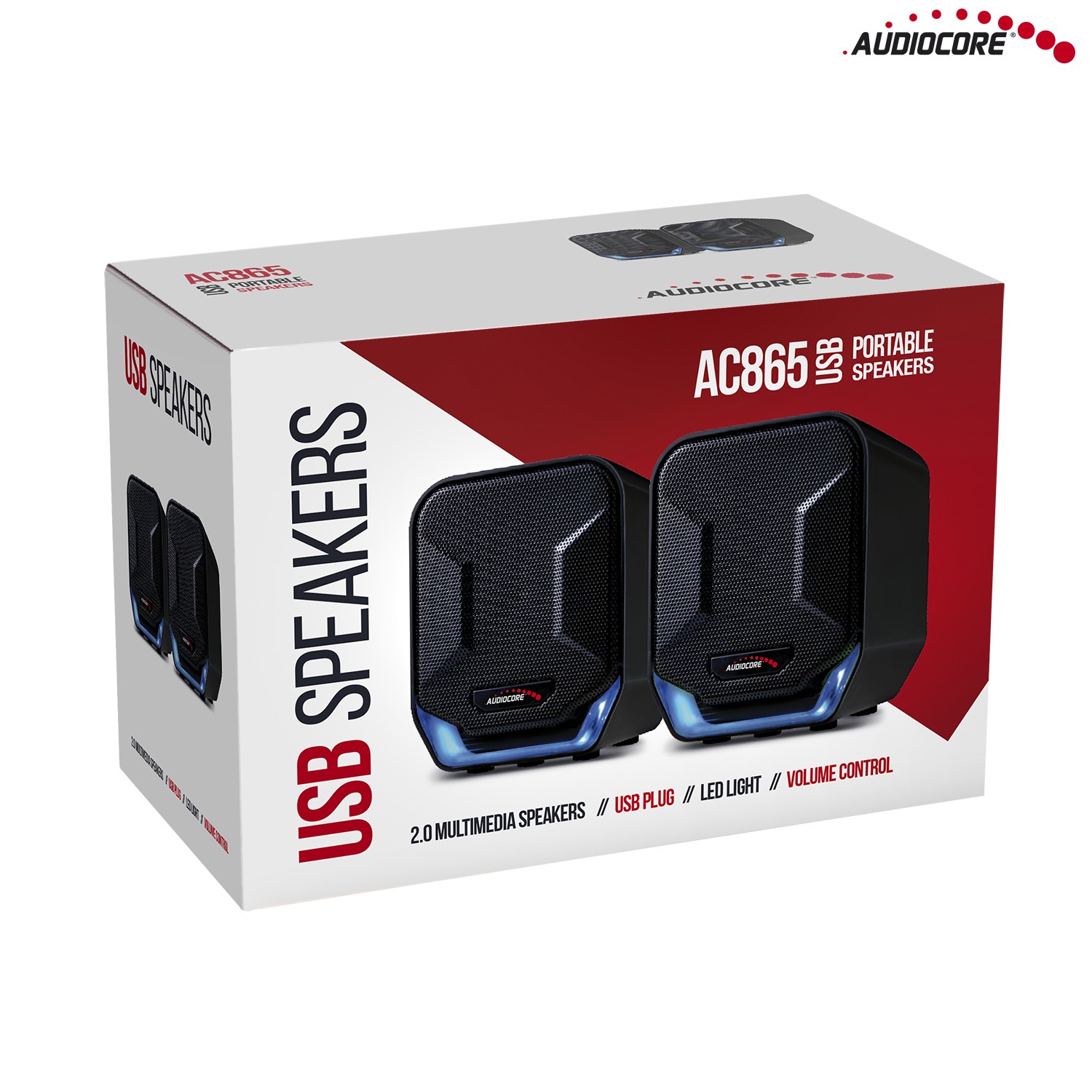 Kompiuteriniai garsiakalbiai Audiocore AC865 B, juodi