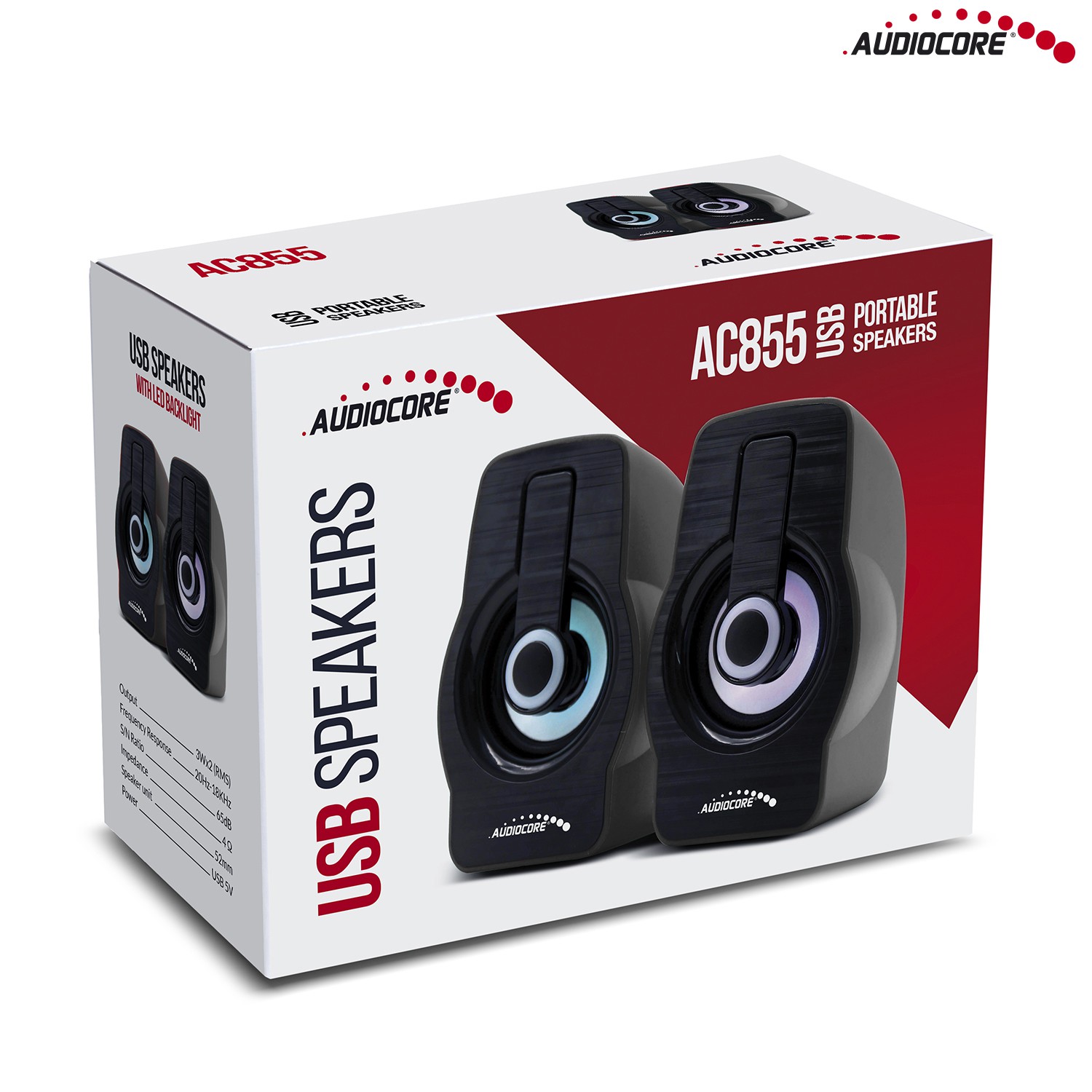 Kompiuteriniai garsiakalbiai Audiocore AC855B, juoda