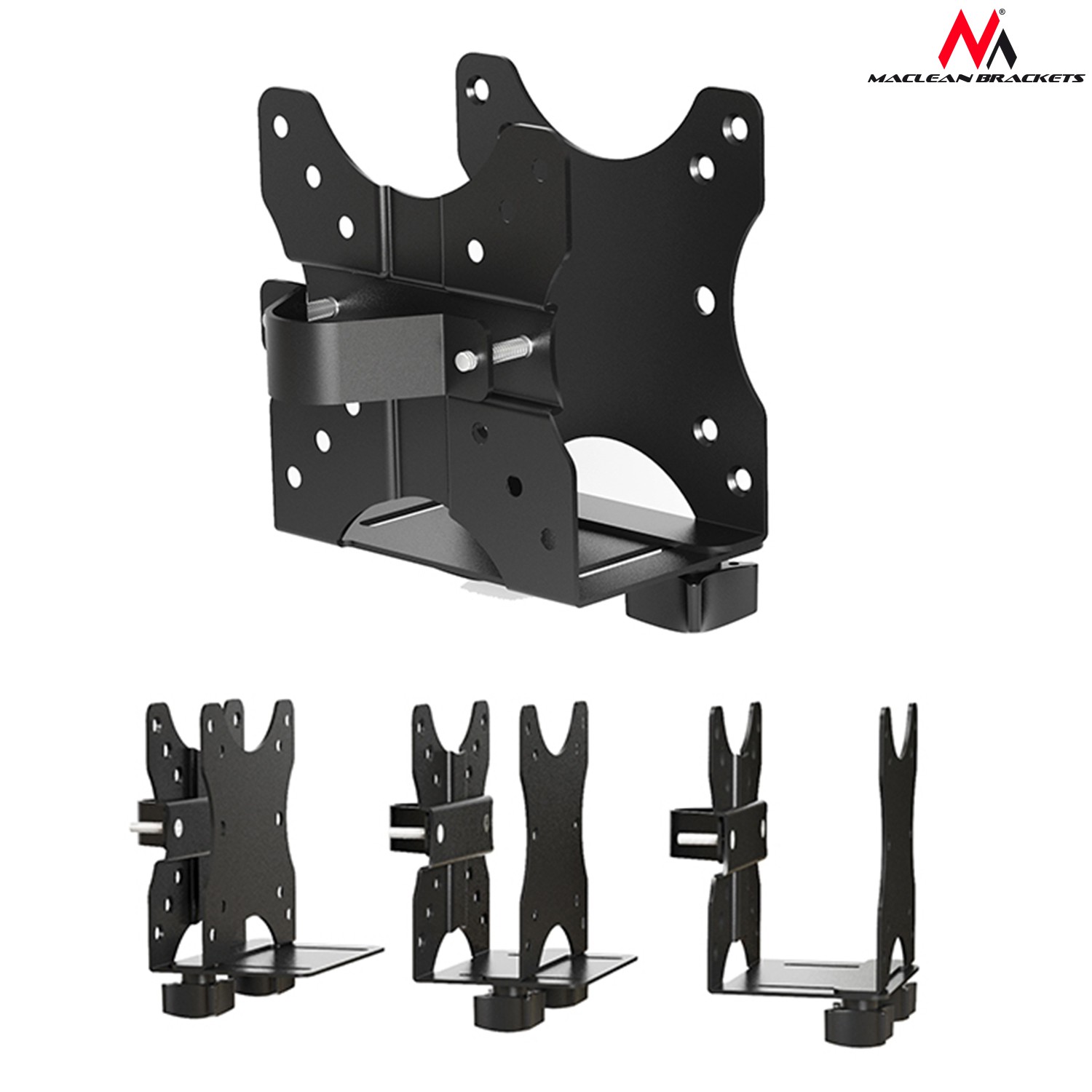 Monitoriaus laikiklis universalus laikiklis maclean mc-720, 5kg, juodas