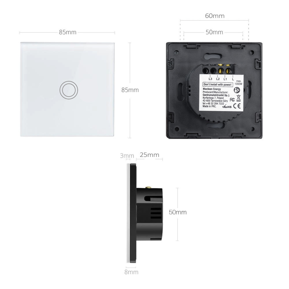 Maclean Touch Light Switch jungiklis