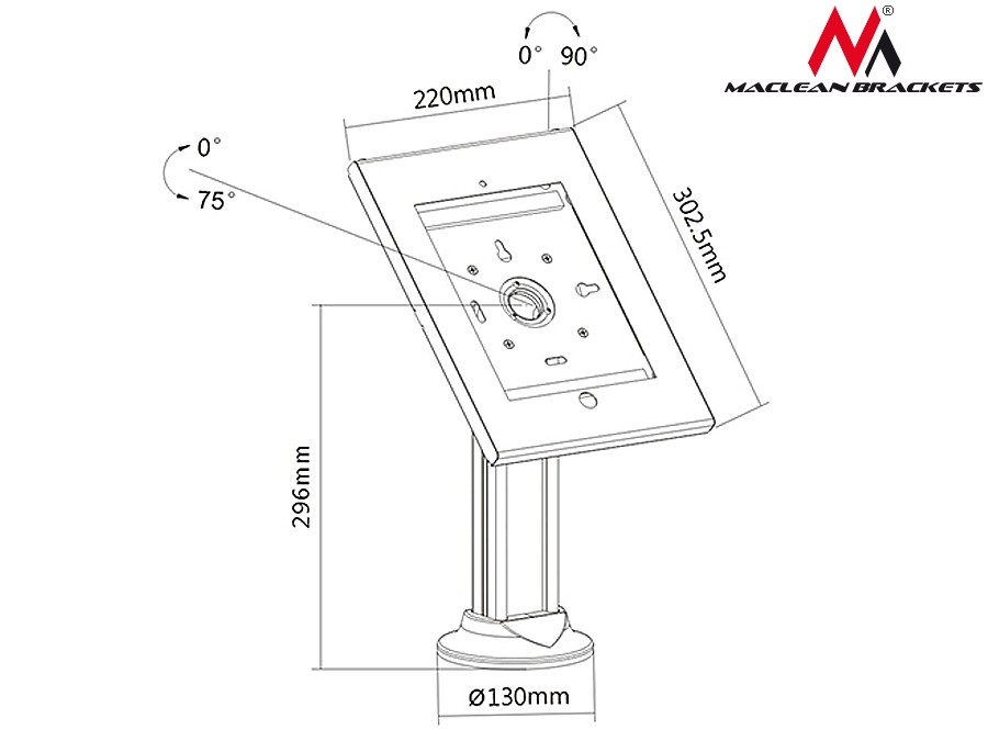 Maclean MC-677, Apple iPad 2 / 3 / 4 (9.7