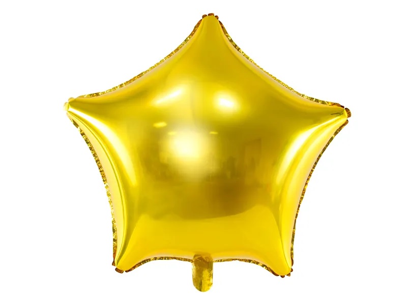 Folijos balionas Auksinė žvaigždė 48cm