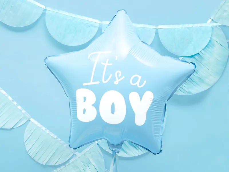 Partydeco folijos balionas, šviesiai mėlynas / it's a boy