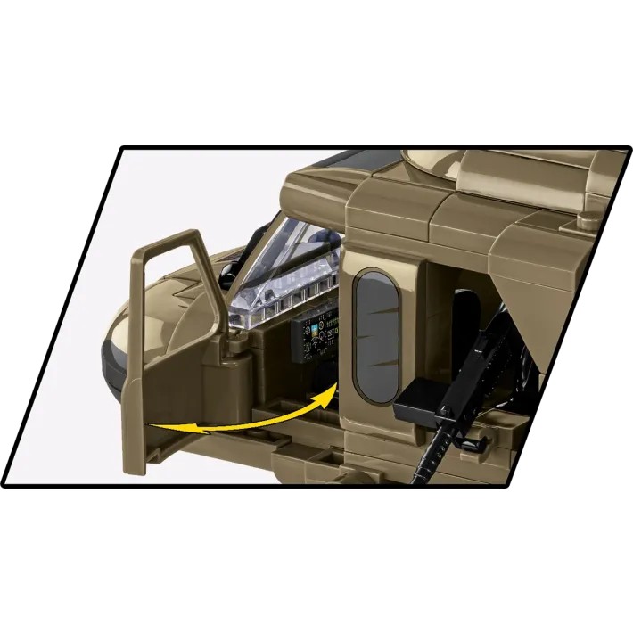 Sikorsky uh-60 black hawk konstravimo rinkinys su 928 detalėmis