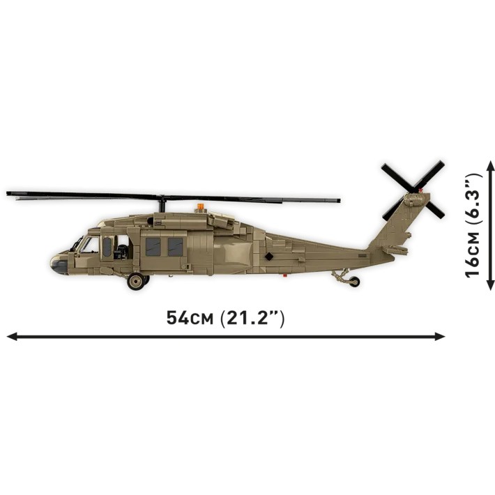 Sikorsky uh-60 black hawk konstravimo rinkinys su 928 detalėmis