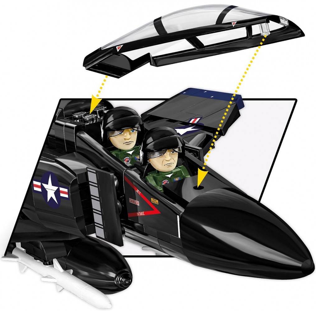 Konstruktoriaus rinkinys f-4s phantom ii „black bunny“
