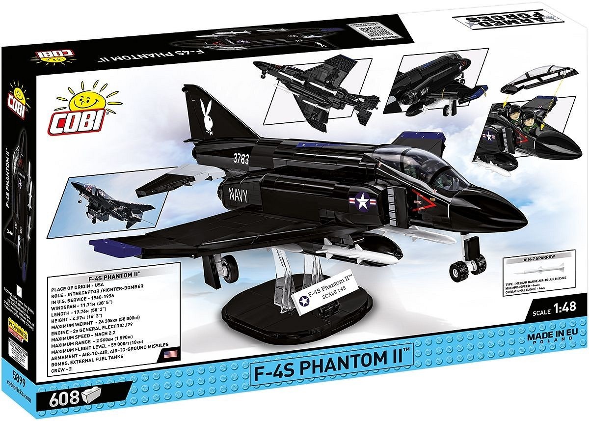 Konstruktoriaus rinkinys f-4s phantom ii „black bunny“