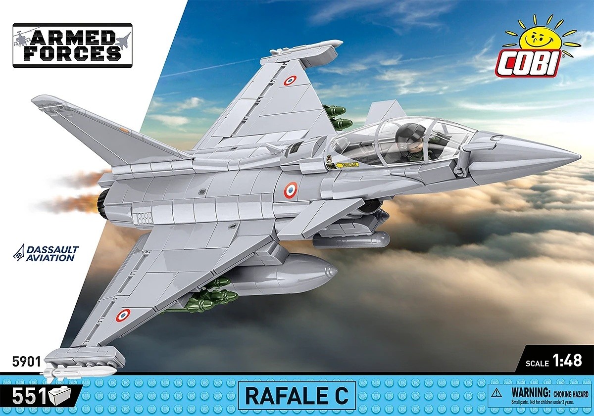 Dassault rafale c konstravimo rinkinys iš 551 detalės