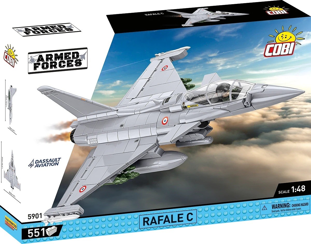 Dassault rafale c konstravimo rinkinys iš 551 detalės