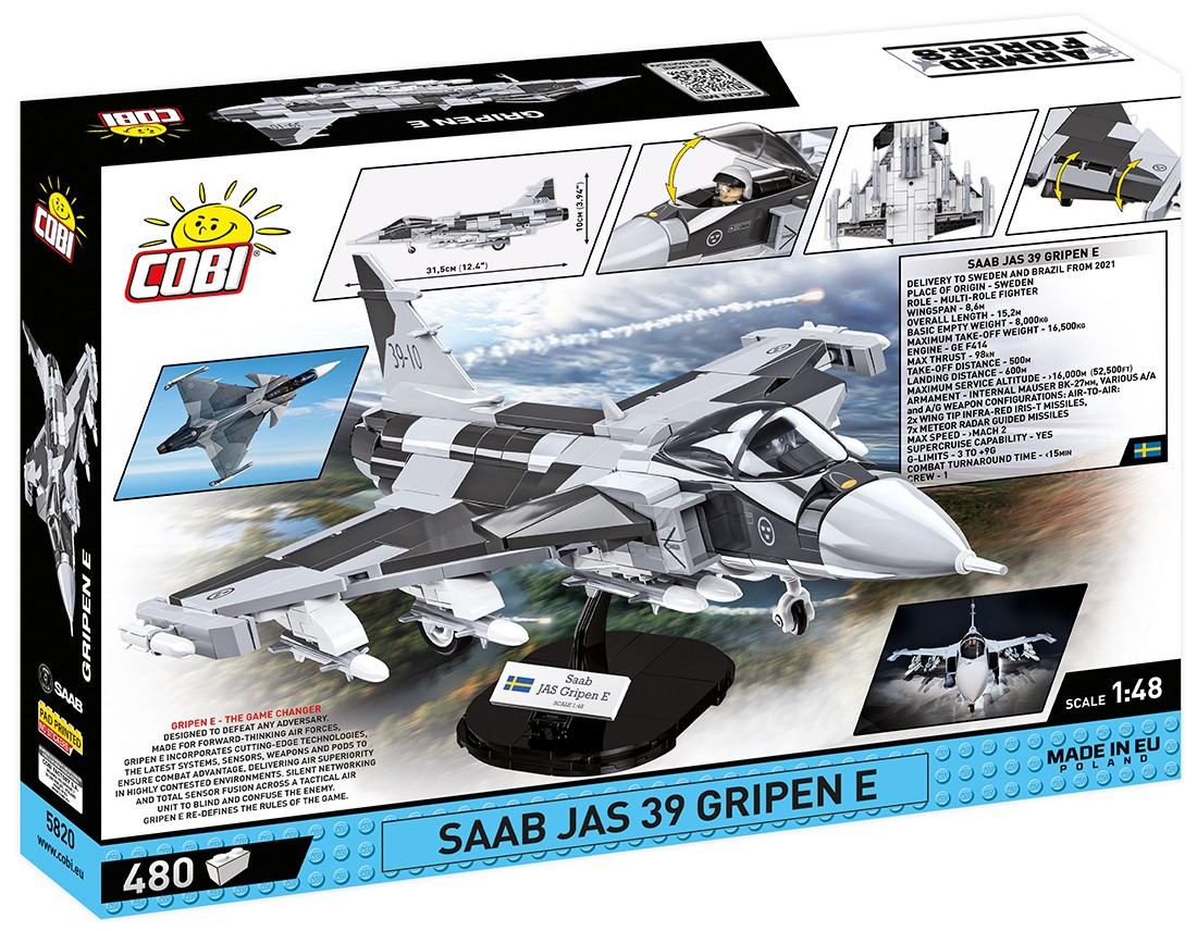 Konstruktorius karinis lėktuvas saab jas 39 gripen e, 480 detalių