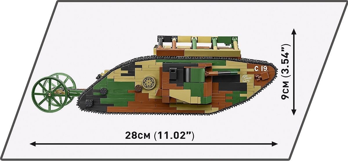 Mark i vyras modelis c.19 konstruktorius, 878 dalys