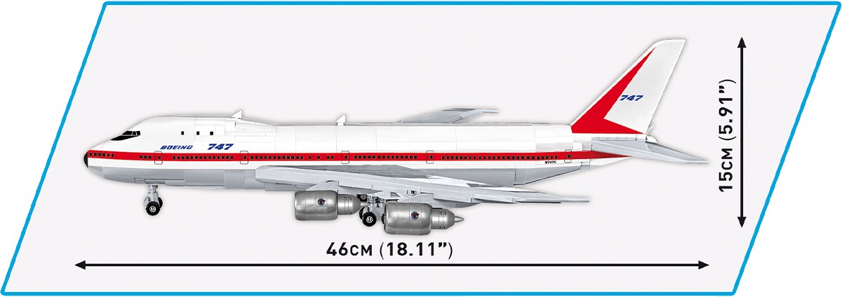 Surenkamas modelis boeing 747 cobi, 26609, 1051 d.