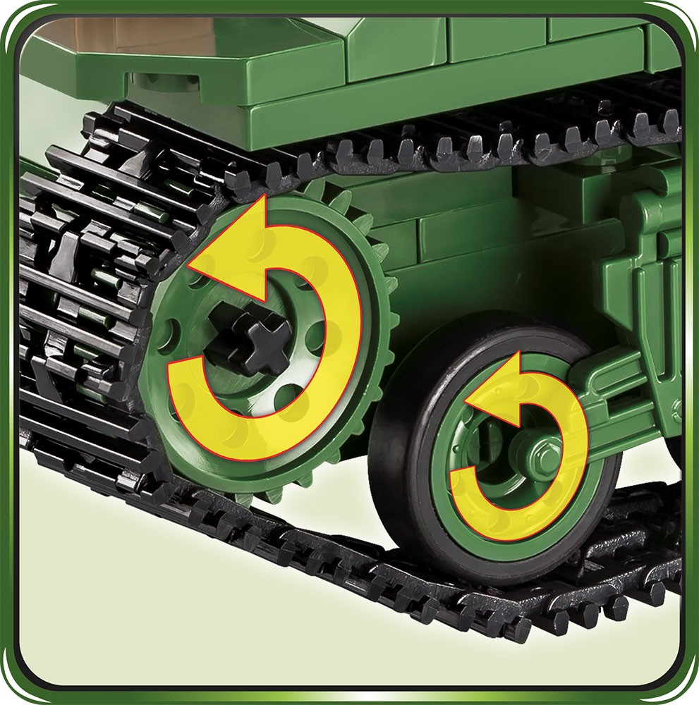 Konstruktrius wwii sherman m4a3e2 jumbo cobi, 720 d.