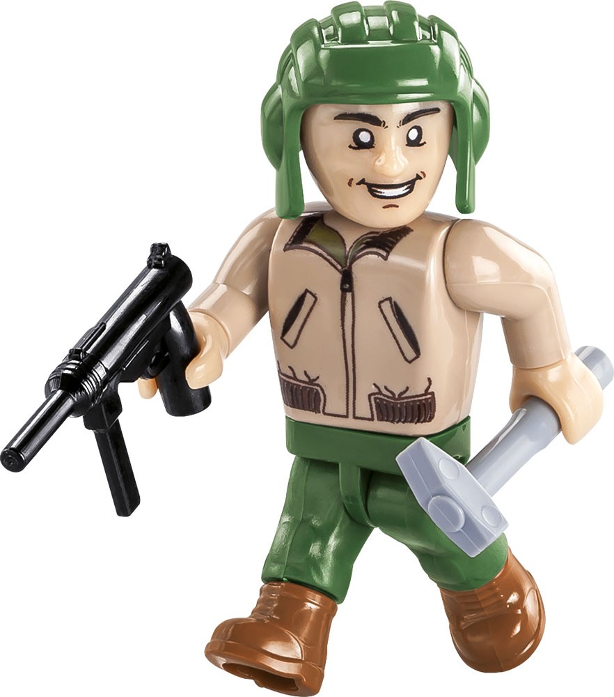 Konstruktrius wwii sherman m4a3e2 jumbo cobi, 720 d.