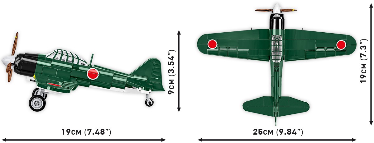 Cobi - konstruktorius mitsubishi a6m2 