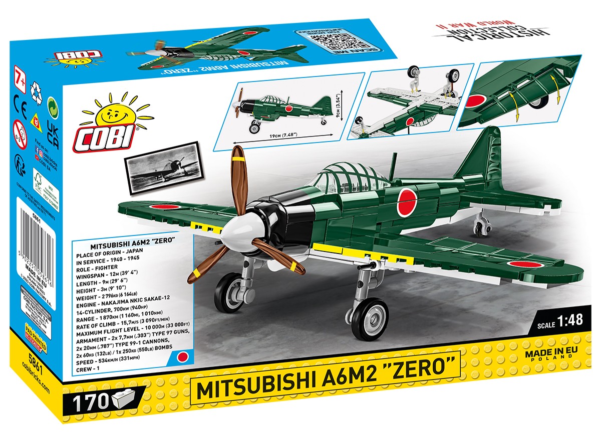 Cobi - konstruktorius mitsubishi a6m2 