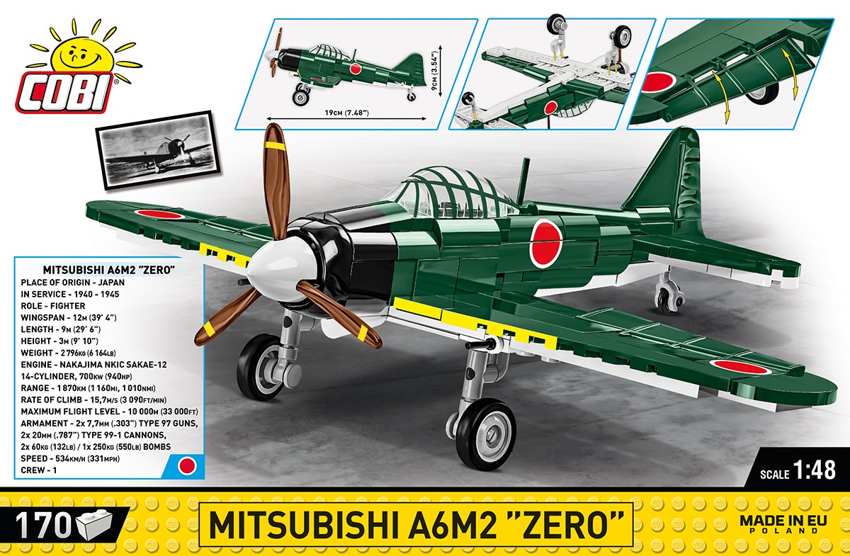 Cobi - konstruktorius mitsubishi a6m2 