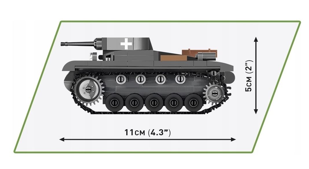 Konstruktorius cobi panzer ii ausf. a, 250 det