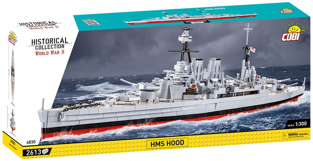 Konstruktrorius cobi historical collection wwii hms hood 4830, 2613 d.