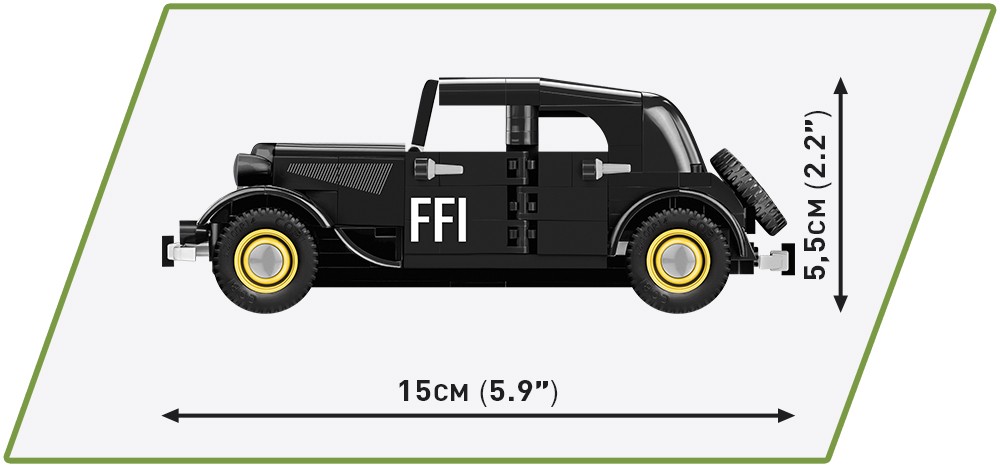 Surenkamas modelis citroen traction 11cv bl cobi, 2266, 236 d.