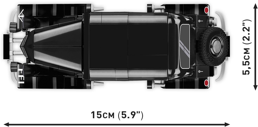 Surenkamas modelis citroen traction 11cv bl cobi, 2266, 236 d.