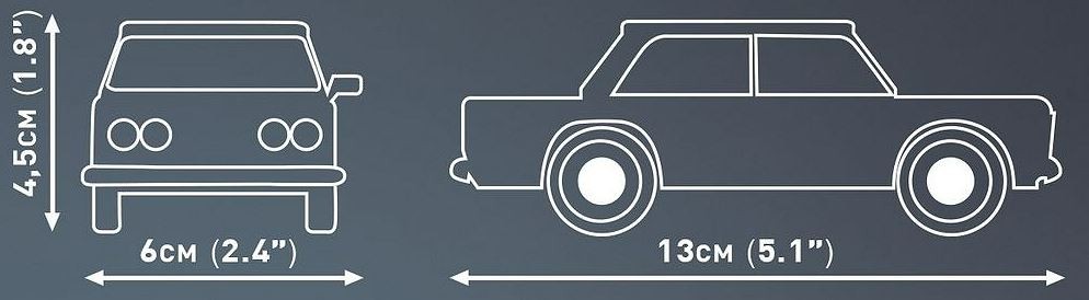 Konstruktorius cobi youngtimer fso 1.5 me 24588, 104 d.
