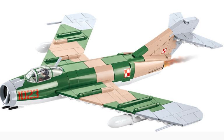 Lėktuvo modelis lim-5 su lenkų pilotu