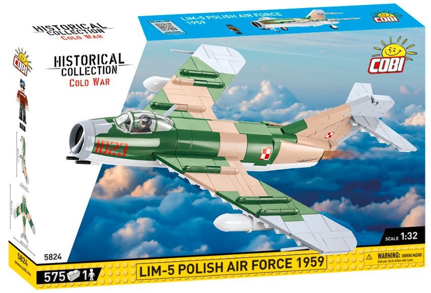 Lėktuvo modelis lim-5 su lenkų pilotu