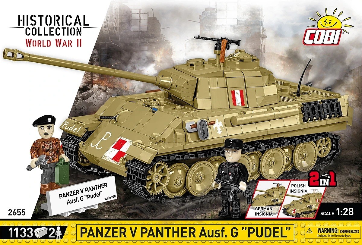 Konstravimo rinkinys panzer v panther ausf.g pudel, 1133 detalės