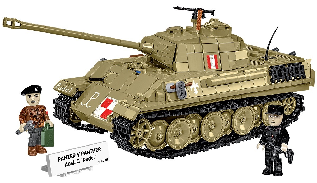 Konstravimo rinkinys panzer v panther ausf.g pudel, 1133 detalės