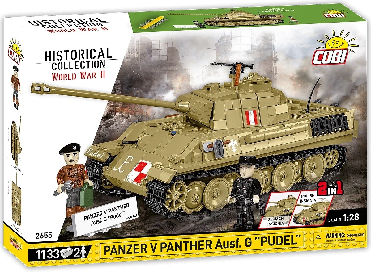 Konstravimo Rinkinys Panzer V Panther Ausf.g Pudel, 1133 Detalės