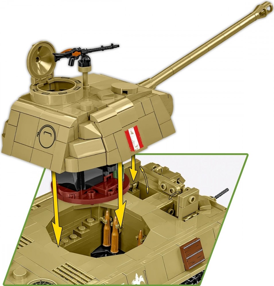 Konstravimo rinkinys panzer v panther ausf.g pudel, 1133 detalės