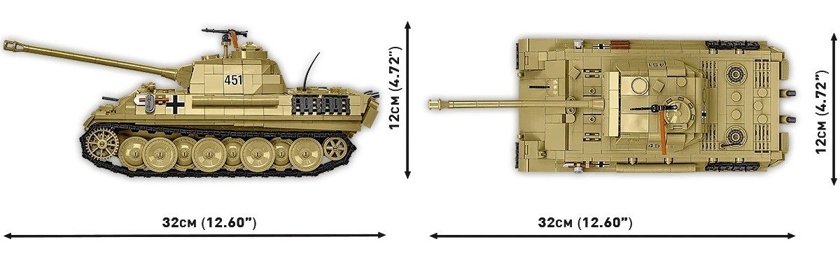 Konstravimo rinkinys panzer v panther ausf.g pudel, 1133 detalės