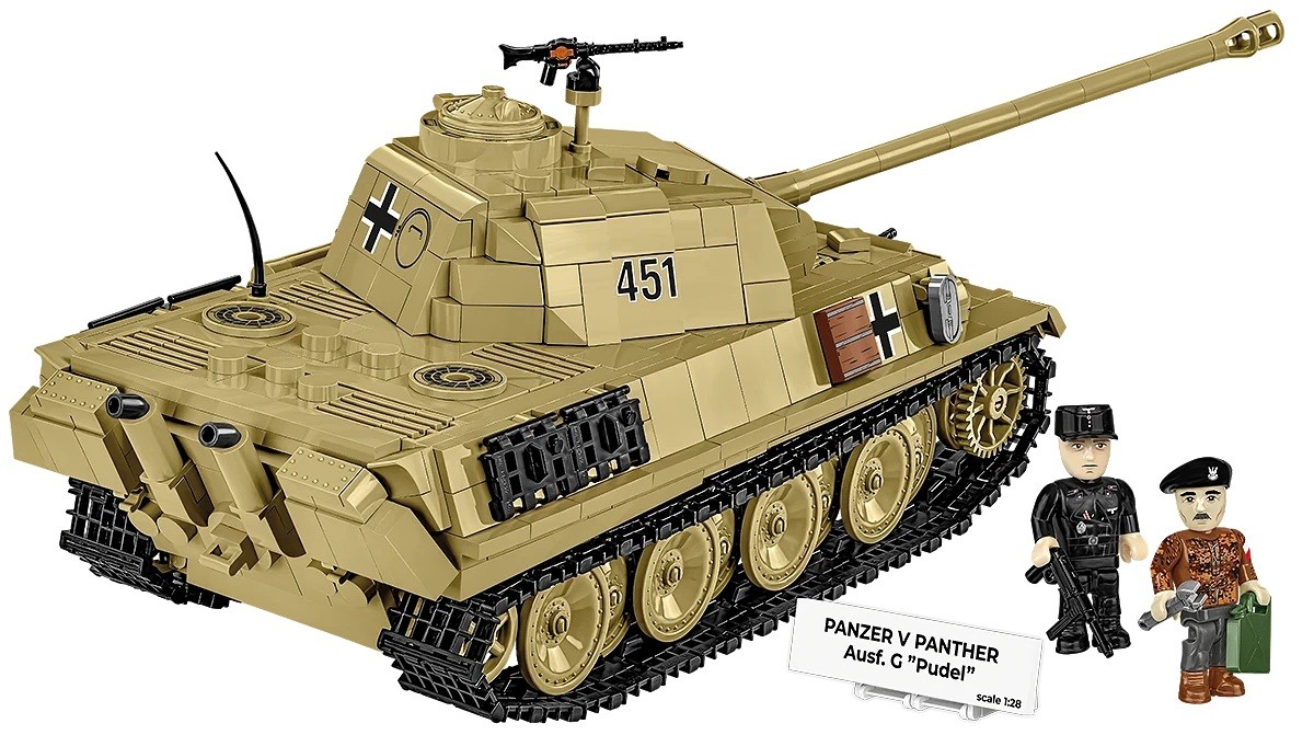 Konstravimo rinkinys panzer v panther ausf.g pudel, 1133 detalės
