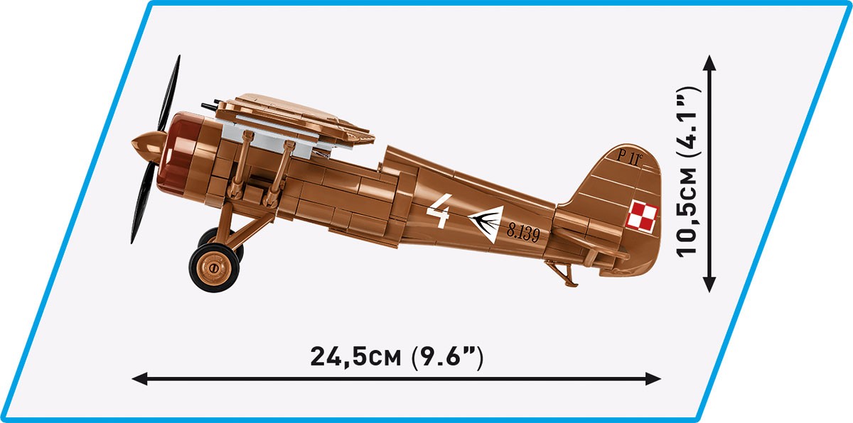 Konstruktorius naikintuvas pzl p.11c cobi