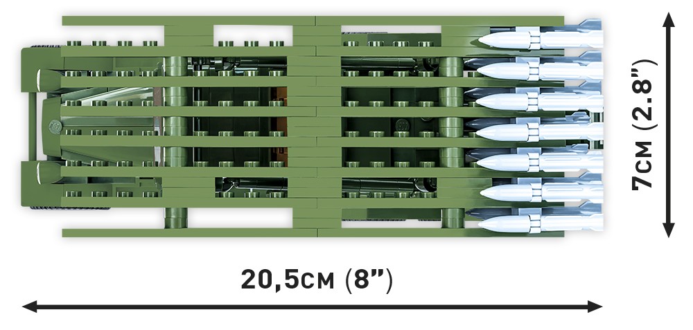 Konstruktorius cobi klocki bm-13 katyusha, 440 d.