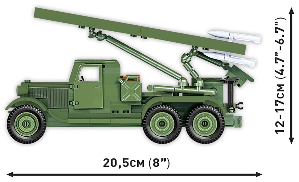 Konstruktorius cobi klocki bm-13 katyusha, 440 d.