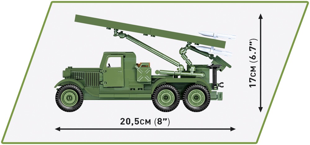 Konstruktorius cobi klocki bm-13 katyusha, 440 d.