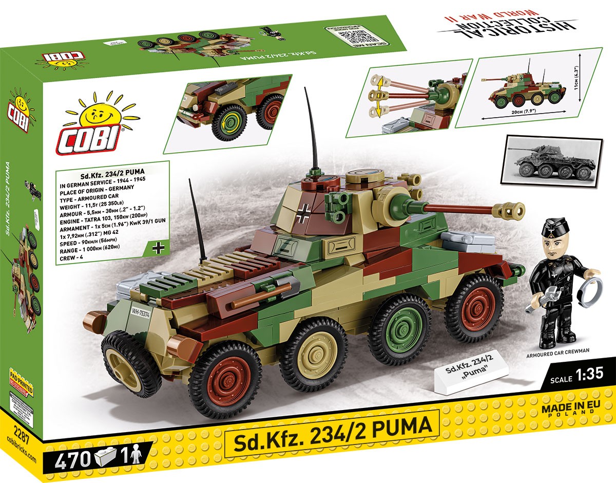 Cobi - konstruktorius sd.kfz. 234/2 puma, 1/35, 2287