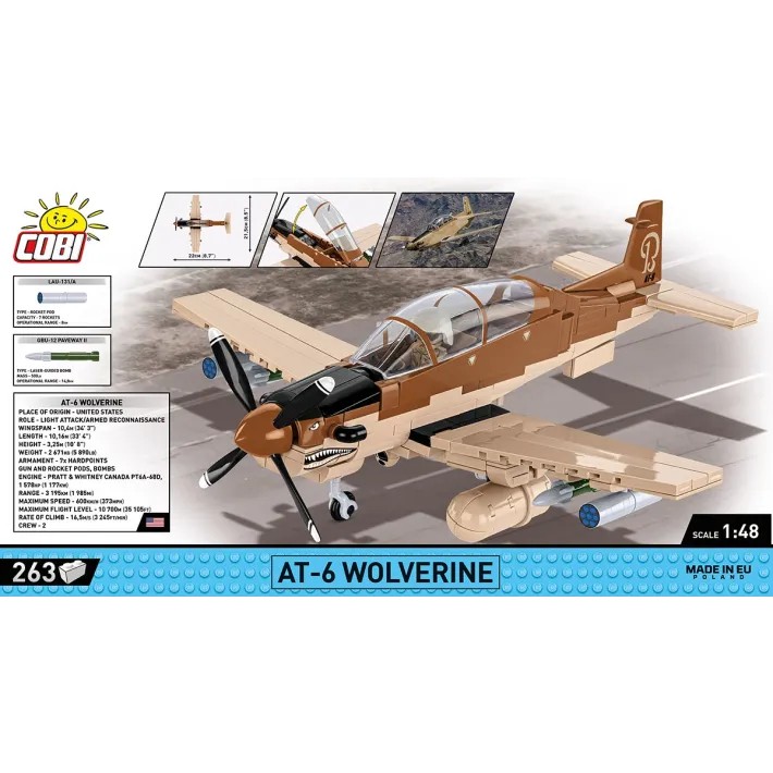 Konstravimo rinkinys at-6 wolverine, 263 dalys