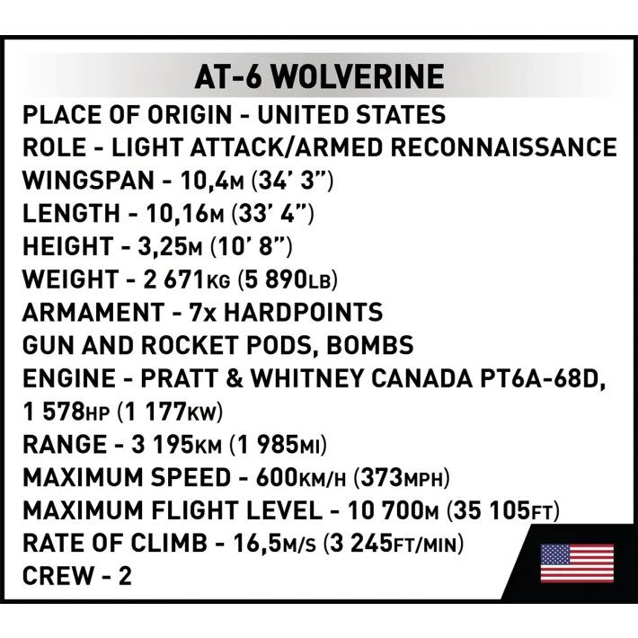 Konstravimo rinkinys at-6 wolverine, 263 dalys
