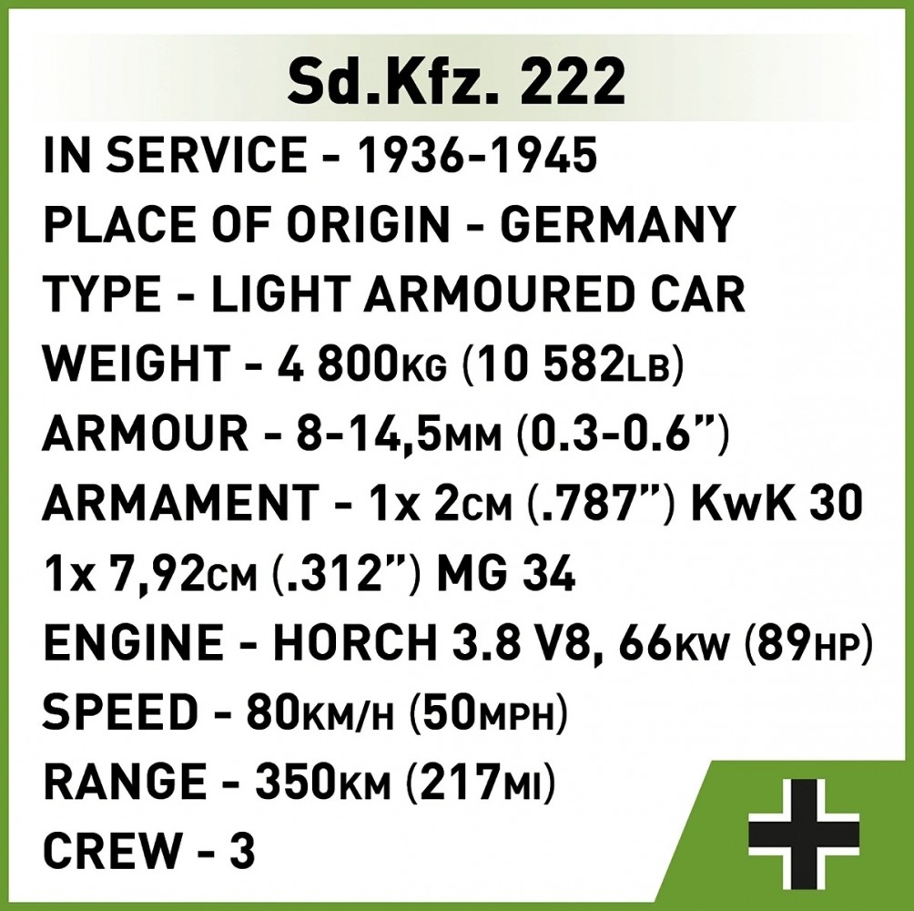 Sd.kfz. 222 modelio konstravimo rinkinys