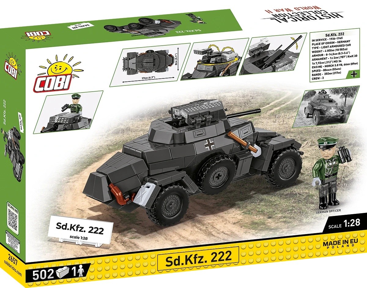 Sd.kfz. 222 modelio konstravimo rinkinys