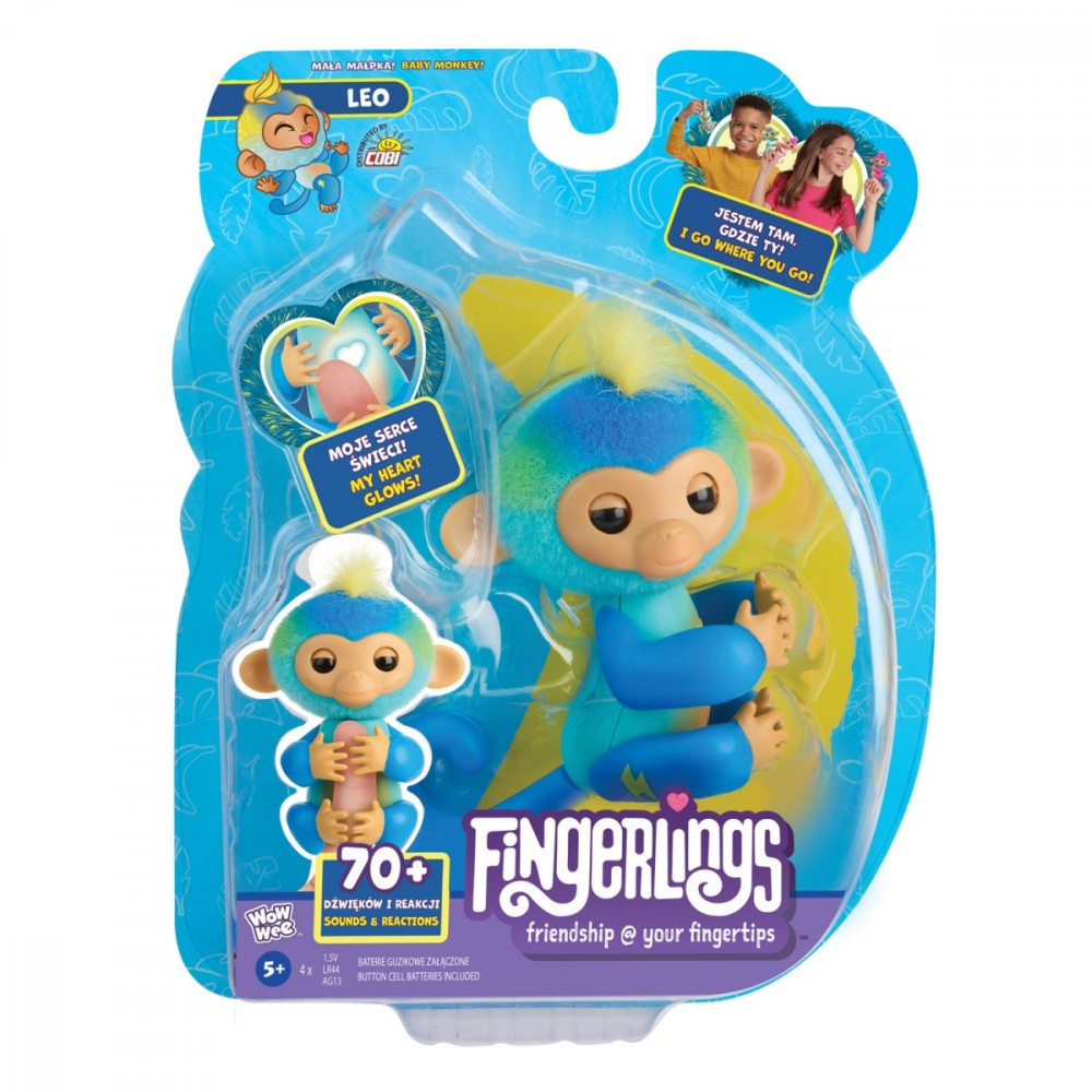Interaktyvus žaislas cobi fingerlings beždžionė leo