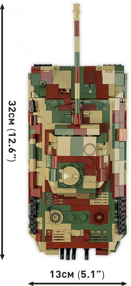 Pz.kpfw. v panther ausf. a modelis iš 1152 detalių