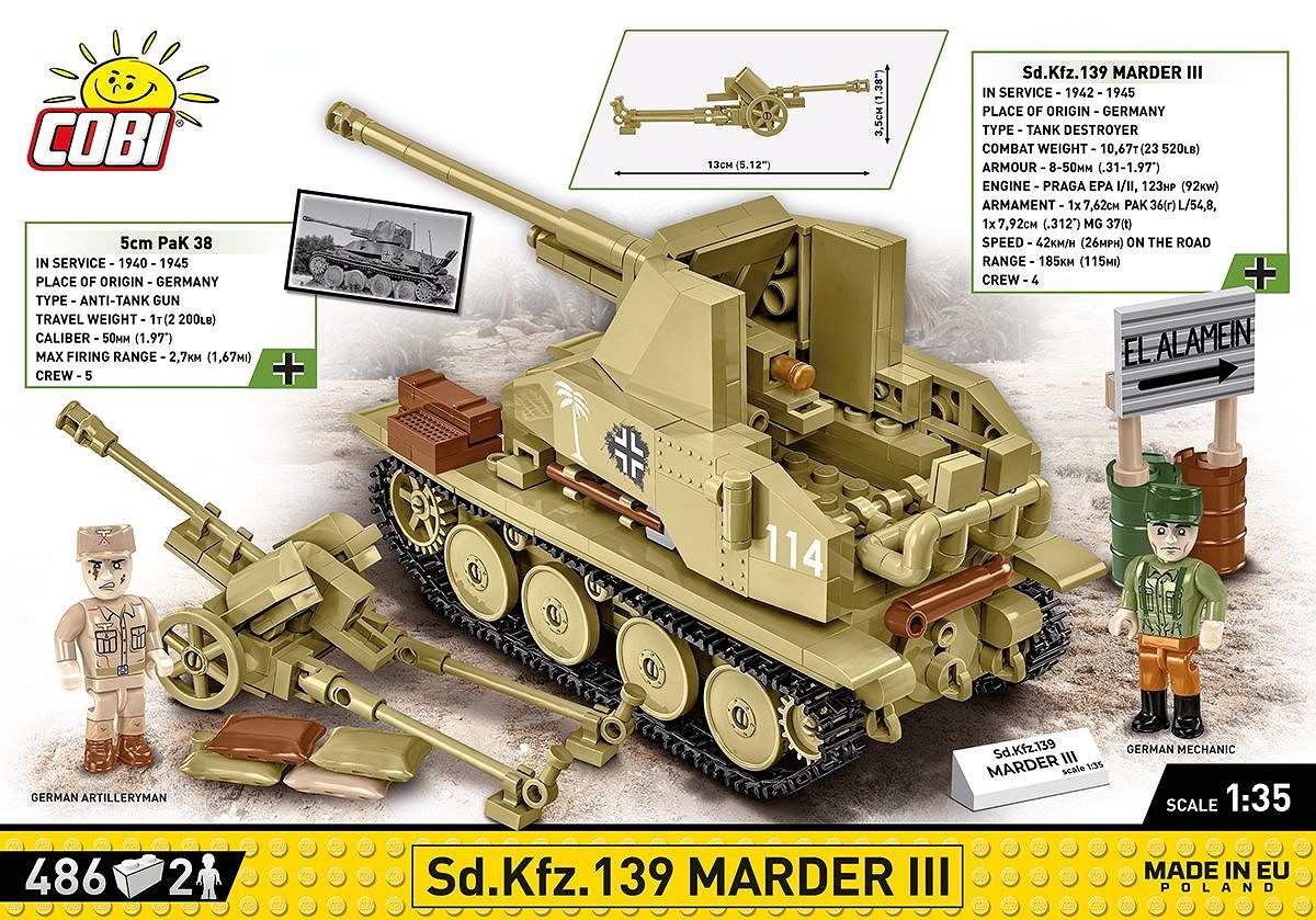 Konstruktorius sd.kfz. marder iii, 486 detali