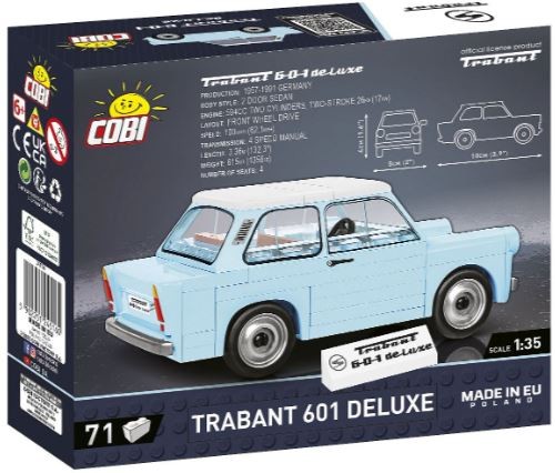 Surenkamas modelis youngtimer trabant 601 deluxe 24516, 71 d.